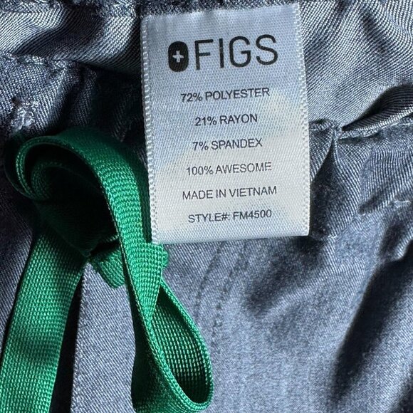 FIGS Technical Pisco Basic Scrub Pants Sz L Graphite Healthcare Medical Nurse - Picture 10 of 11